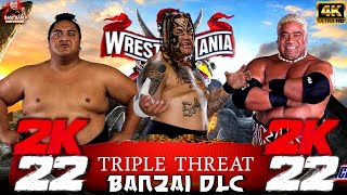 Download lagu WWE 2K22 - Yokozuna VS. Umaga VS. Rikishi  [4K PS5 GAMEPLAY] New Banzai DLC mp3