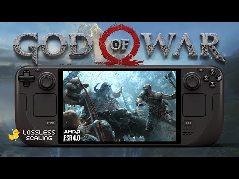 God of War on Steam Deck | FSR 4 | Lossless Scaling Performance Test