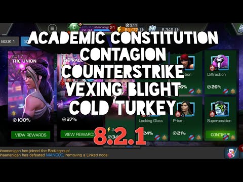 8.2.1 | Academic Constitution | Contagion | Counterstrike | Vexing Blight | Cold Turkey | SW Boss