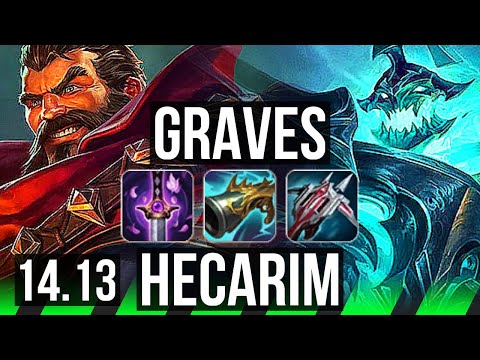 GRAVES vs HECARIM (JGL) | Rank 6 Graves, 66% winrate, Dominating | EUNE Challenger | 14.13