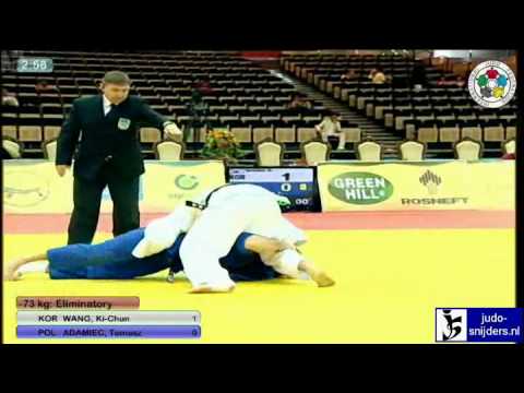 Judo 2011 GP Abu Dhabi: Ki-chun Wang (KOR) - Tomasz Adamiec (POL) [-73kg]