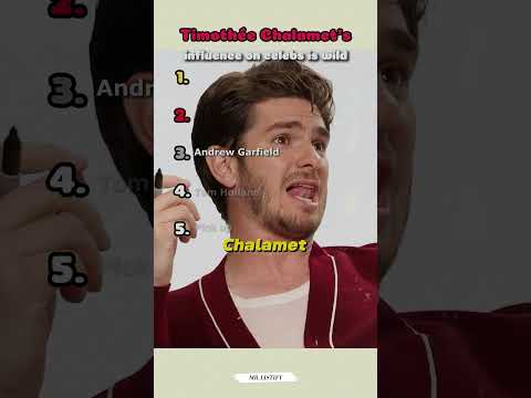 Timothée Chalamet’s influence on celebs is wild!! #timothytrain #ranking