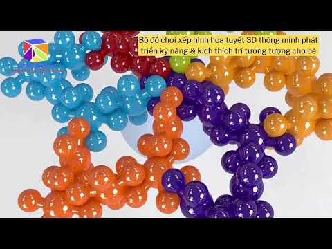 Bộ đồ chơi xếp hình hoa tuyết 3D thông minh phát triển kỹ năng & kích thích trí tưởng tượng cho bé - BAO NGON TOYS - DG378