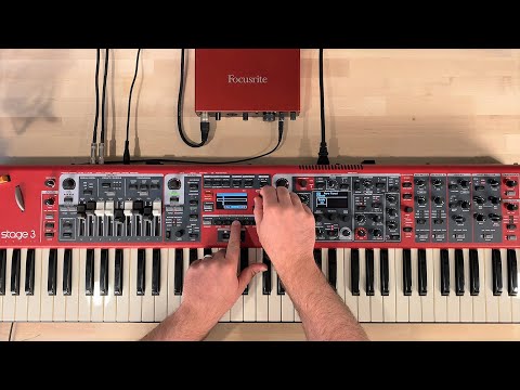 Nord Stage 3 - Using Programs - Organizing, Modifying, and Saving New Programs