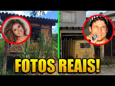 As CASAS dos Famosos ANTES da Fama!