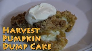Harvest Pumpkin Dump Cake EASY and delicious
