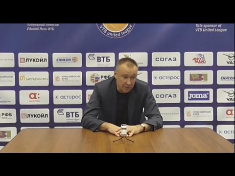 2016-12-18: Енисей vs. Цмоки-Минск - Послематчевая Пресс-Конференция