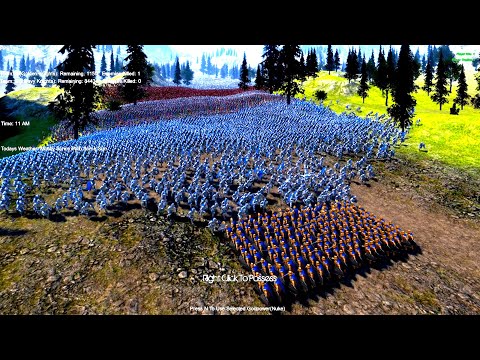 7 Battalions of Golden Knights Protects Castle Siege from 35000 Evil and Medieval Army Alliance UEBS