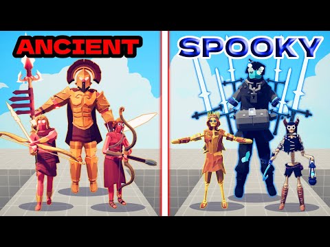 ULTIMATE ANCIENT TEAM vs ULTIMATE SPOOKY TEAM | TABS - Totally Accurate Battle Simulator