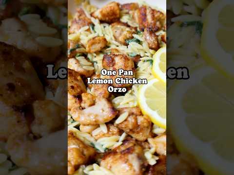 Lemon Chicken Orzo Pasta (One Pan, 30 Minutes)