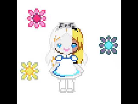 Pixel Art - Alice au pays des Merveilles