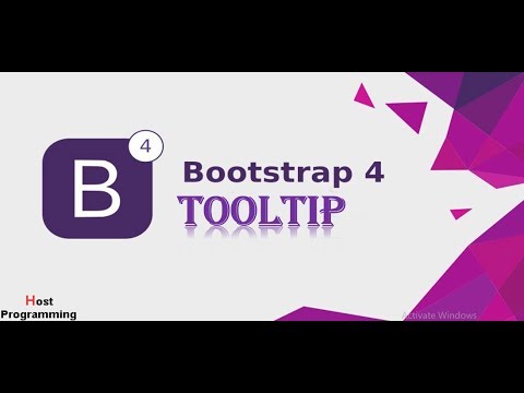 Bootstrap 4 Tutorial - Tooltips