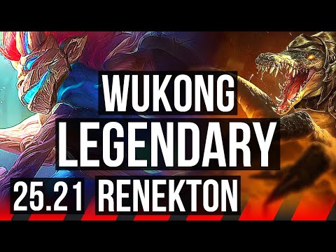 WUKONG vs RENEKTON (TOP) | Legendary | EUW Master | 25.21