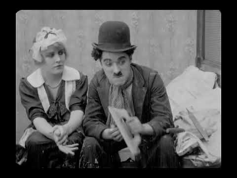 Charlie Chaplin and Edna Purviance in "Work" (1915) (fragment)