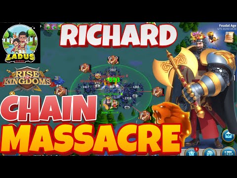Richard Unchained to Massacre Barbarians : AoE Barb Farming Rise of Kingdoms