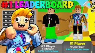 SPENDING $999,999 TO GET #1 ON THE LEADERBOARD IN CLICKER SIMULATOR