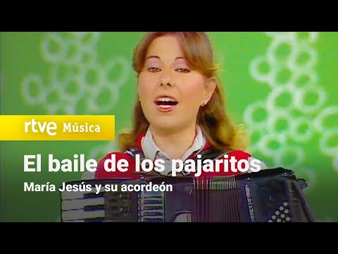 María Jesús y su acordeón - "El baile de los pajaritos" (La cometa blanca 1981)