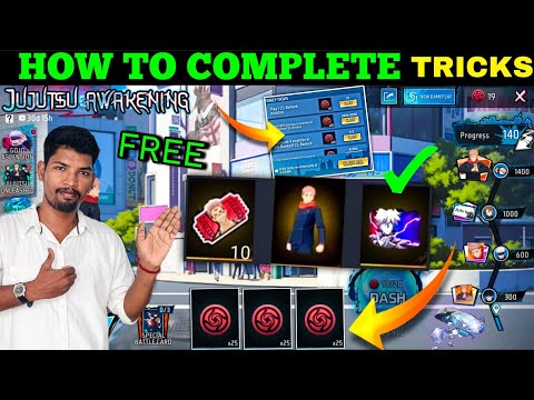 FREE BUNDLE 😍 GLOOWALL 🤯 JUJUTSU AWAKENING EVENT ✅ HOW TO COMPLETE JUJUTSU KAISON NEW EVENT FREEFIRE