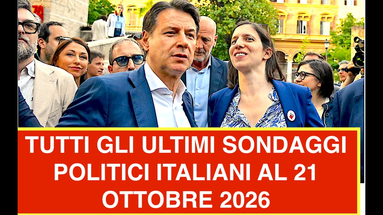 TUTTI GLI ULTIMI SONDAGGI POLITICI ITALIANI AL 21 OTTOBRE 2026