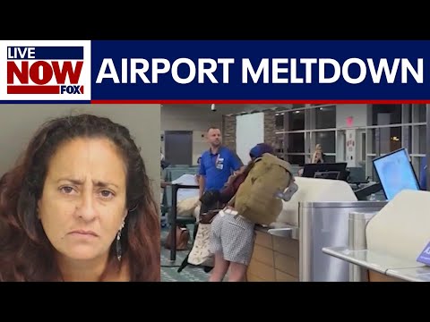 Video | VIDEO: Woman tries to kick Southwest employee, punches computer monitors | LiveNOW from FOX