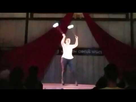 Becki Arellano with poi for the Madison Circus Space