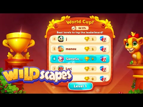 Wildscapes World Cup level 1 after Level 3340 HD Walkthrough | gameplay | android | ios  GameGo Game