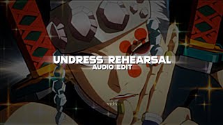 undress rehearsal 「timeflies」 | edit audio