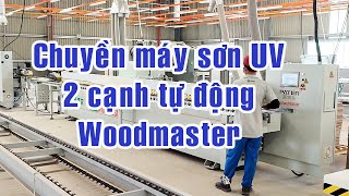 Chuyền Máy Sơn UV cạnh, sơn lót xả lót cạnh ván bằng sơn UV