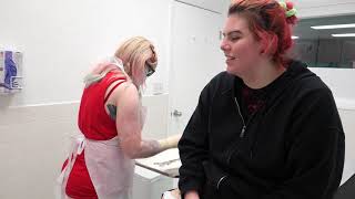 Download Lagu Grace's Mystical Green Smiley Piercing at Tommy T's Body Piercing Huntington Beach, CA Thumbnail