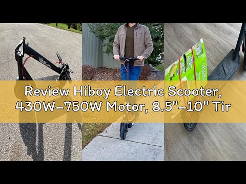 Hiboy 430W Peak Motor Electric Scooter, 10" Tires,17 Miles Range, 19 MPH Speed, Dual Brake System, Electric Scooter Adults Commuting & Urban Travel video review thumbnail
