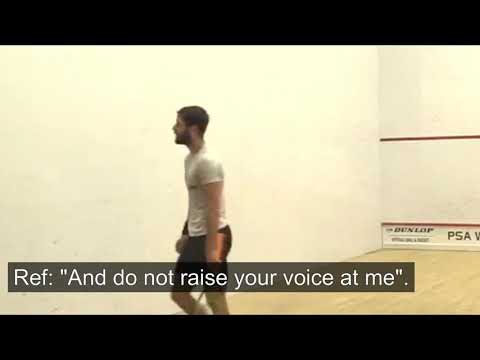 SQUASH. "Mr. Parker, do not raise your voice at me" | World Championships
