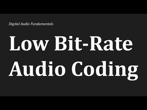 Low Bit-Rate Audio Coding Explained: Perceptual & Lossless Compression