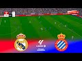 Live Real Madrid Vs Espanyol Spain La Liga 25 26 Match Pes 21 Gameplay
