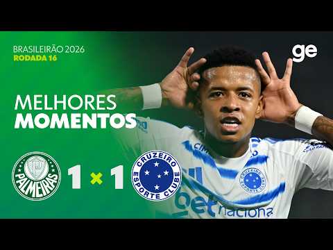 Gols e lances de Palmeiras x Cruzeiro