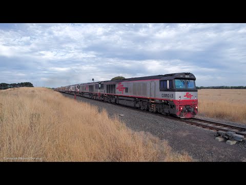 SCT 7MP9 With Boxcars, Containers & QUBE Steel Wagons (4/3/2023) - PoathTV Trains In Australian