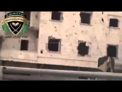 استهداف نقاط قوات النظام في محيط مطار النيرب العسكري بواسطة رشاش دوشكا من قبل لواء أصحاب اليمين