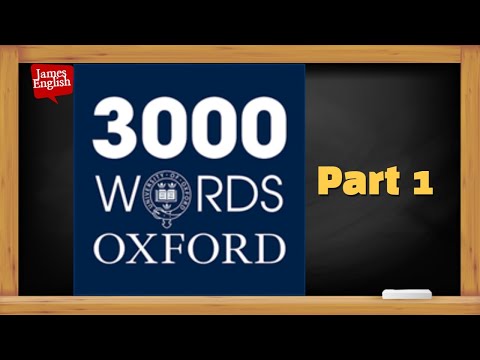 Oxford 3000 Word Part 1