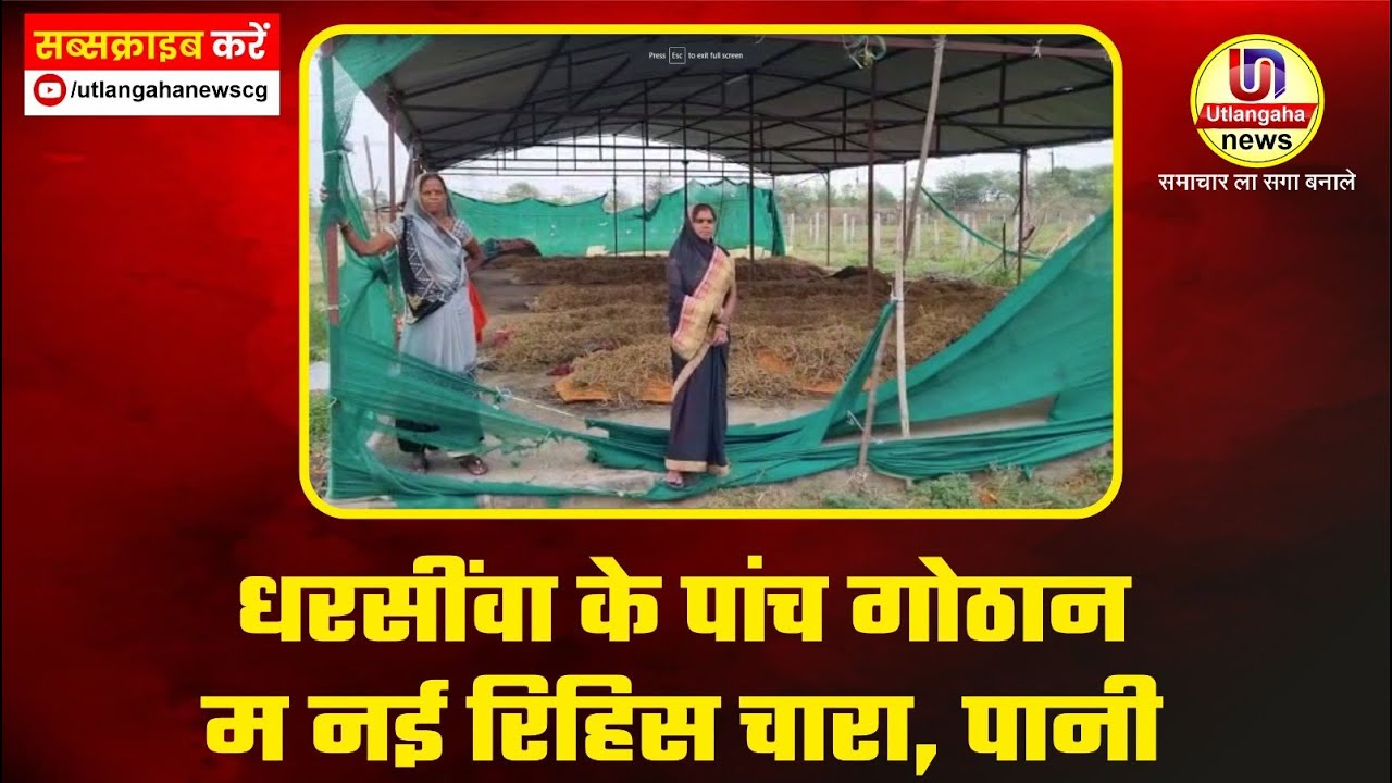 आखिर का हे गौठान के सच ?? का धरसींवा के पांच गोठान म नई रिहिस चारा, पानी