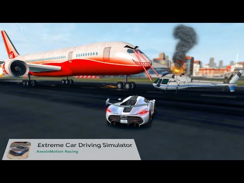 PLANE 🛩 VS 🚁 HELICOPTER || Extreme Car Driving Simulator 🤯