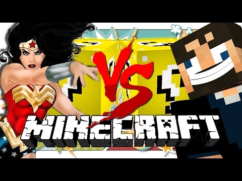 Minecraft: HERO LUCKY BLOCK CHALLENGE | Derp SSundee vs Wonder Woman