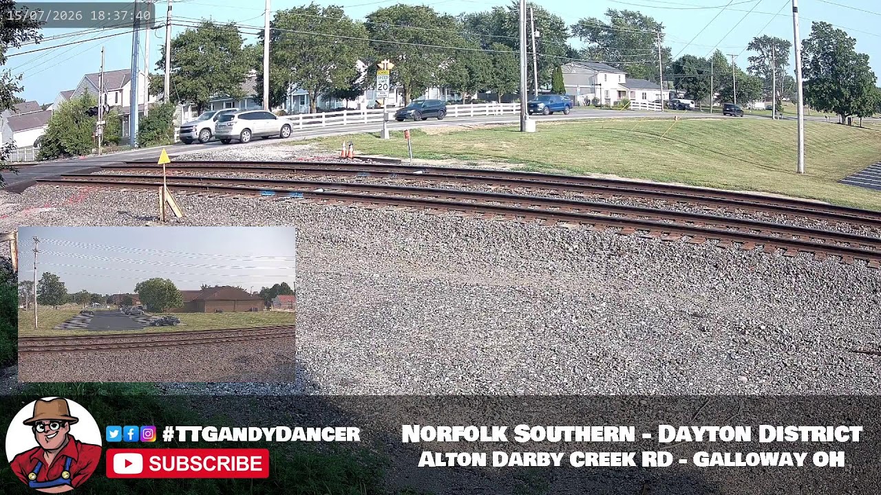 Live webcam view of Norfolk Southern Dayton District Train Cam