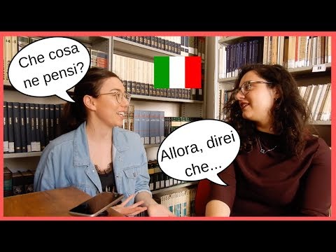 Italian conversation: teaching abroad, language apps, non-native teachers (ita audio) Video