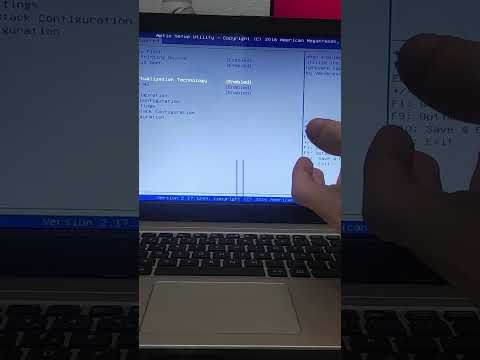 Did you know that it's the Intel Virtualization Technology (VT-x) option in your BIOS?
