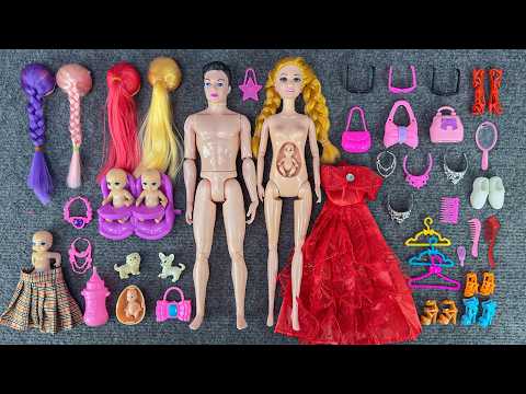 13 Minutes Satisfying with Unboxing Barbie Family Playset, Doll Dressup Set Toys ASMR | Review Toys