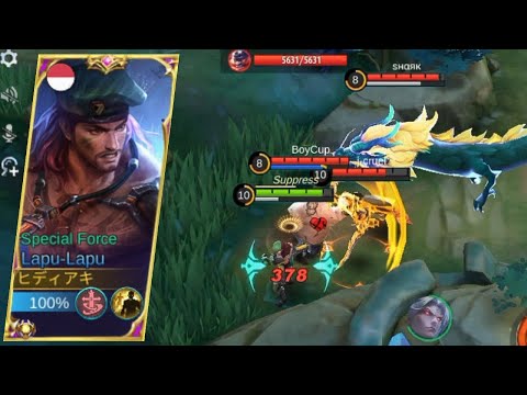 LAPU-LAPU SUSTAINABLE DAMAGE BUILD | TOP GLOBAL LAPU-LAPU | LAPU-LAPU TUTORIAL | MLBB