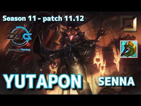 【韓国サーバー/M1/Duo Gaeng】DFM Yutapon セナ(Senna) VS AF Bang アフェリオス(Aphelios) BOT-Patch11.12 KR Ranked【LoL】