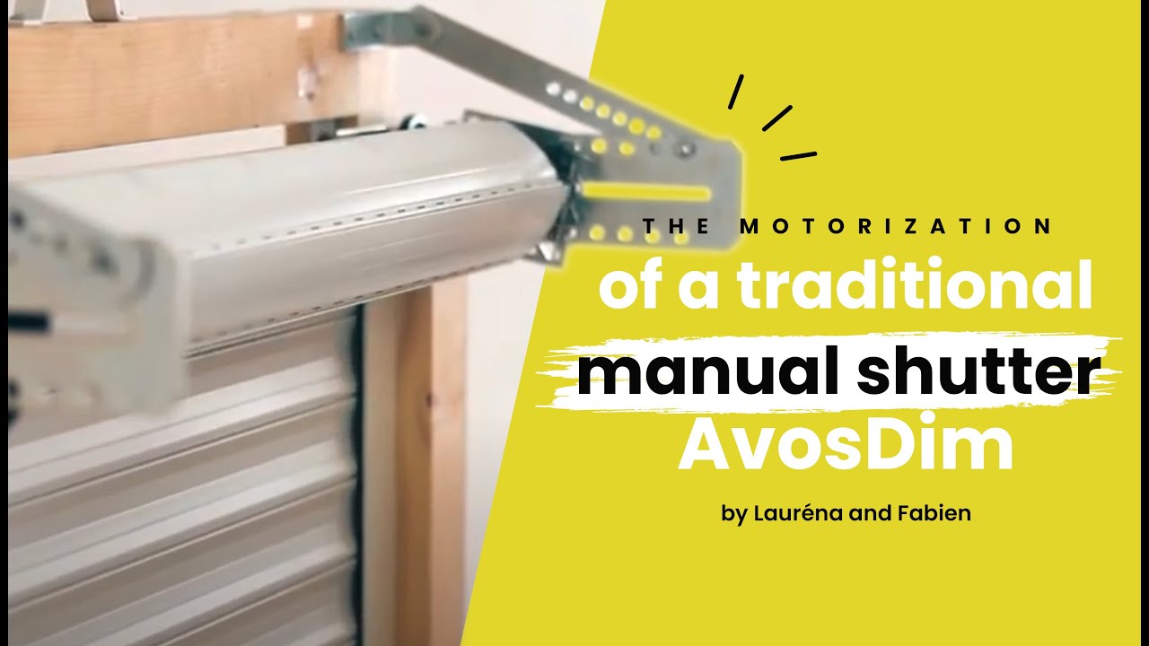 Converting a manual 'build in' roller shutter to motorised