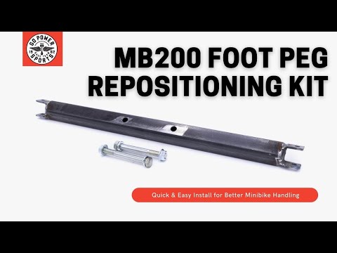 MB200 Foot Peg Repositioning Kit Install