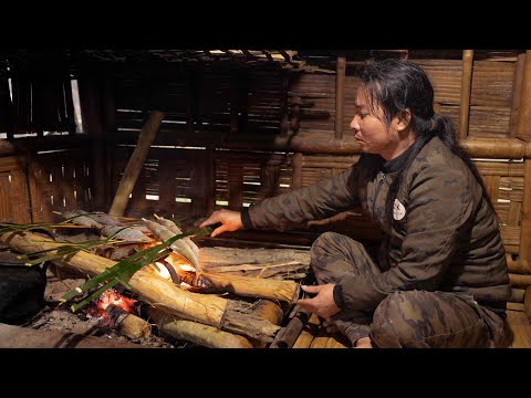 Natural Fishing: Smoked Fish and Bamboo Tube Rice, River Survival | EP.531