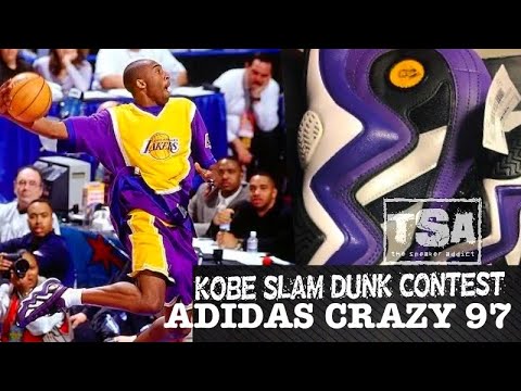 KOBE BRYANT 1997 SLAM DUNK CONTEST ADIDAS CRAZY 97 SNEAKER #KOBERIP